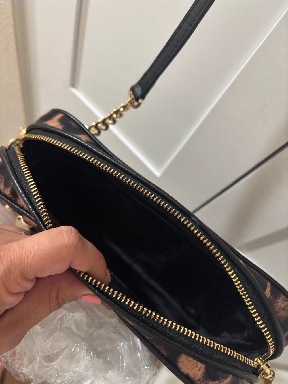 Michael Kors Leopard-Print Crossbody - Picture 3 of 4